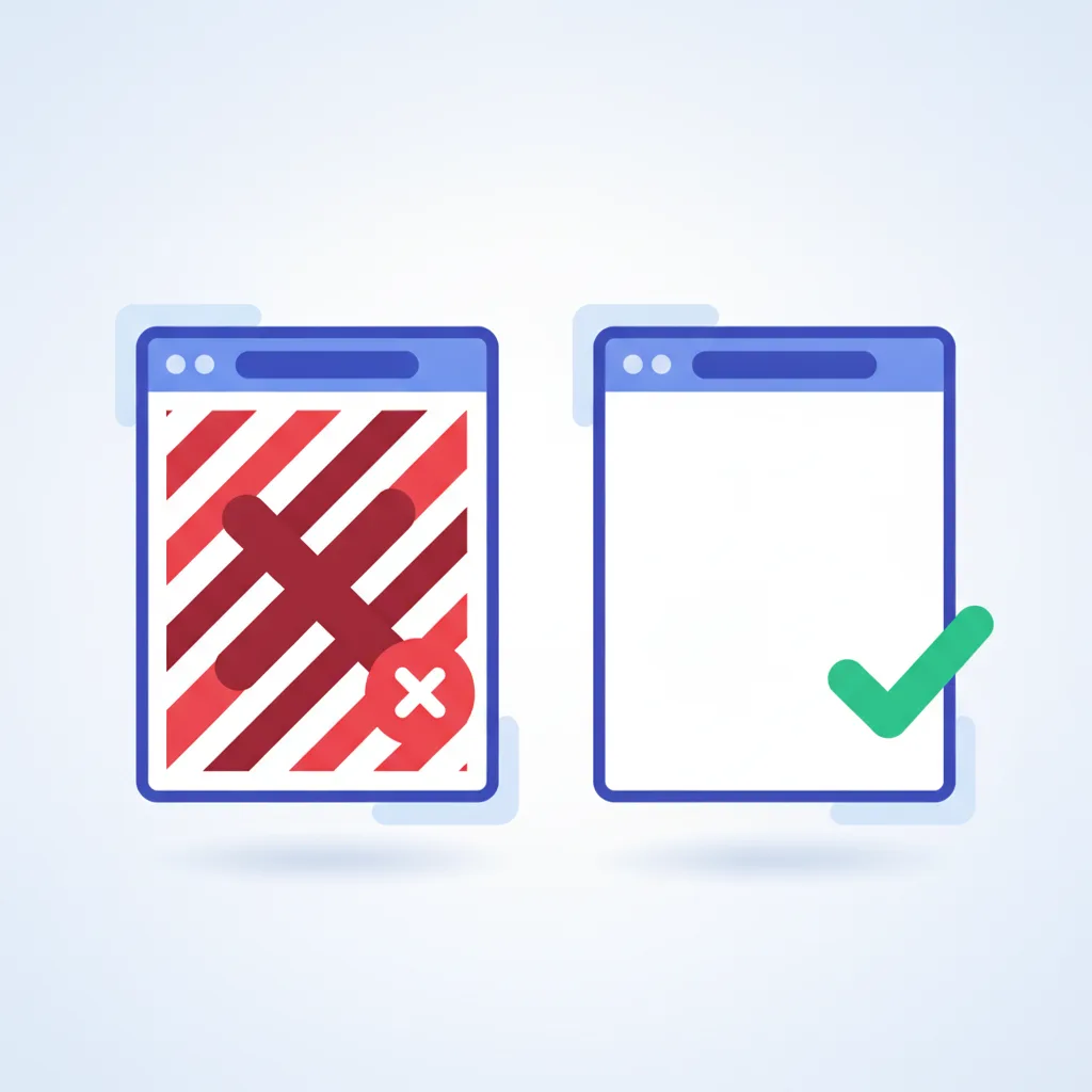 Comparison of watermarked PDF output vs clean PDF output