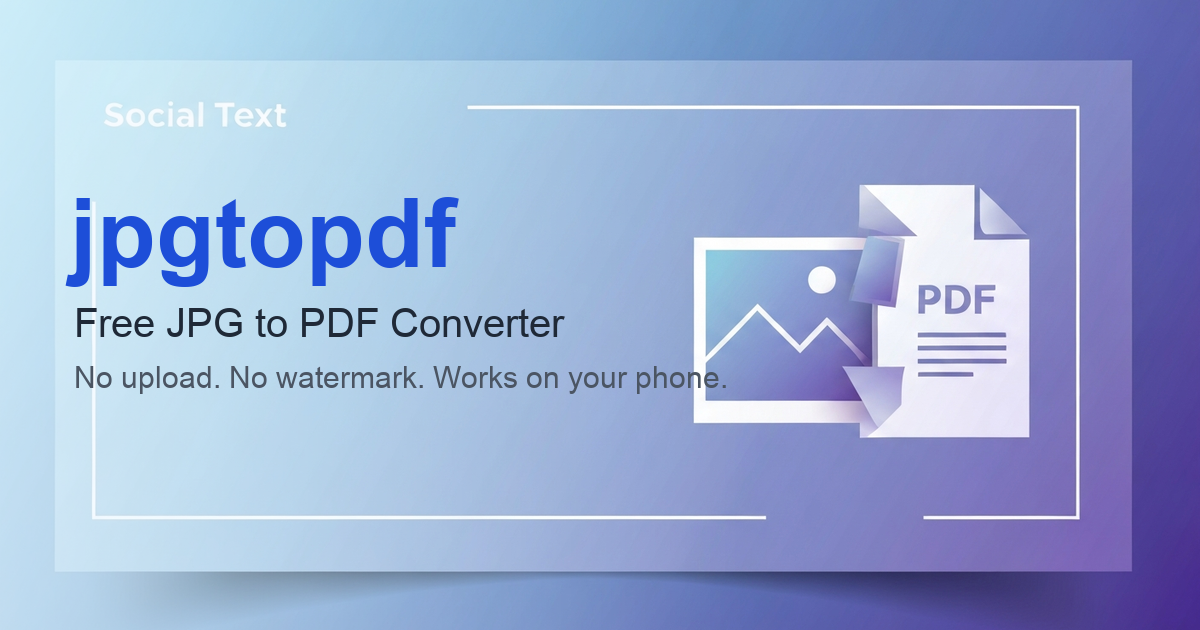 JPG to PDF Mobile