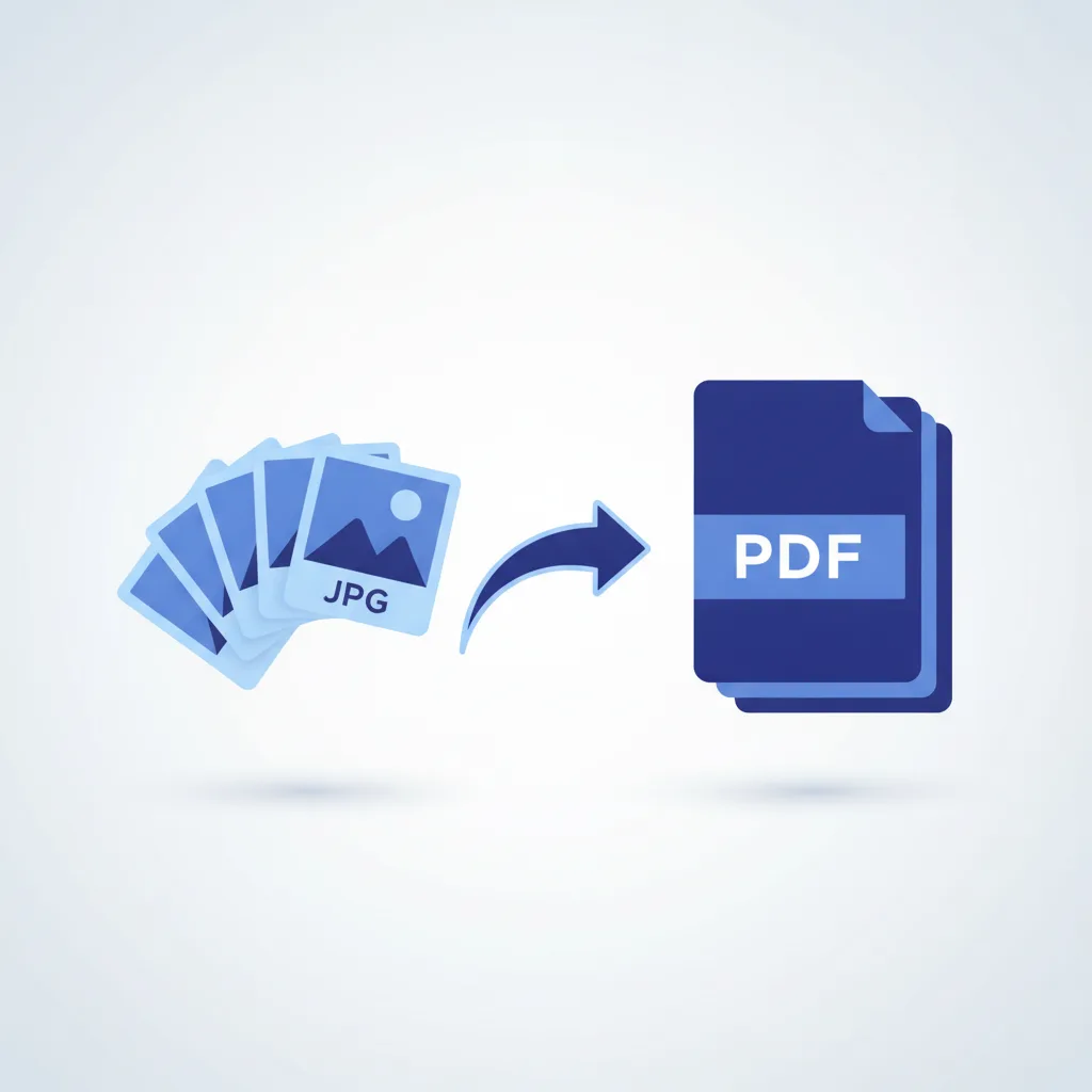 Multiple JPG photos merging into a single PDF document