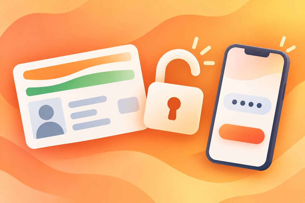 Illustration of opening a password-protected e-Aadhaar PDF