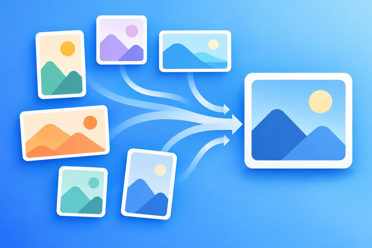 Illustration of converting many image formats into JPG